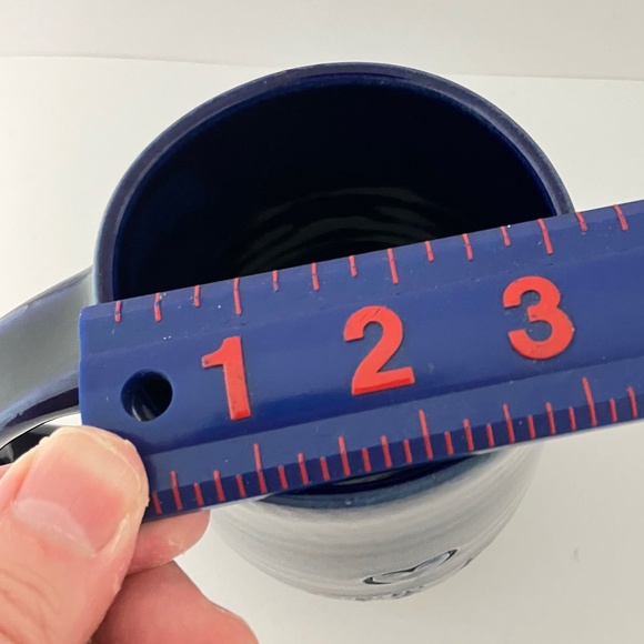 GET IN GOOD TROUBLE Coffee Mug Handmade By potter John Burke, NAVY NWT - Picture 4 of 10